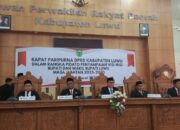 Hadiri Rapat Paripurna DPRD Luwu, Bupati dan Wakil Bupati Luwu Sampaikan Visi-Misi