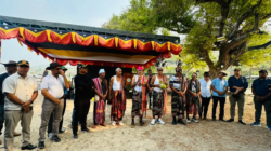 Ritual Adat Matak Malirin Sambut 20 Delegasi FKPTT di Pembukaan Festival Fronteira 2026